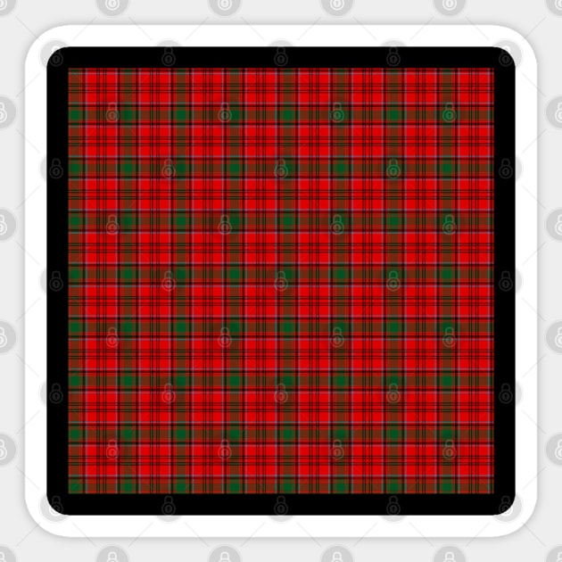 Grant Red Plaid Tartan Scottish Sticker by ScottishShop